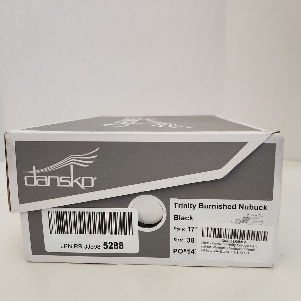 Dansko Trinity Wedge Sandal for Women  Black 7.5-8 M US - Picture 9 of 9
